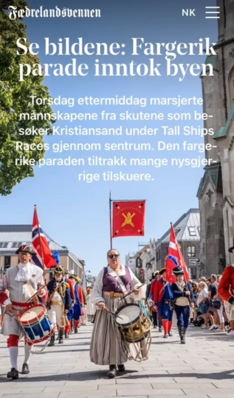 Compagniet deltok i paraden