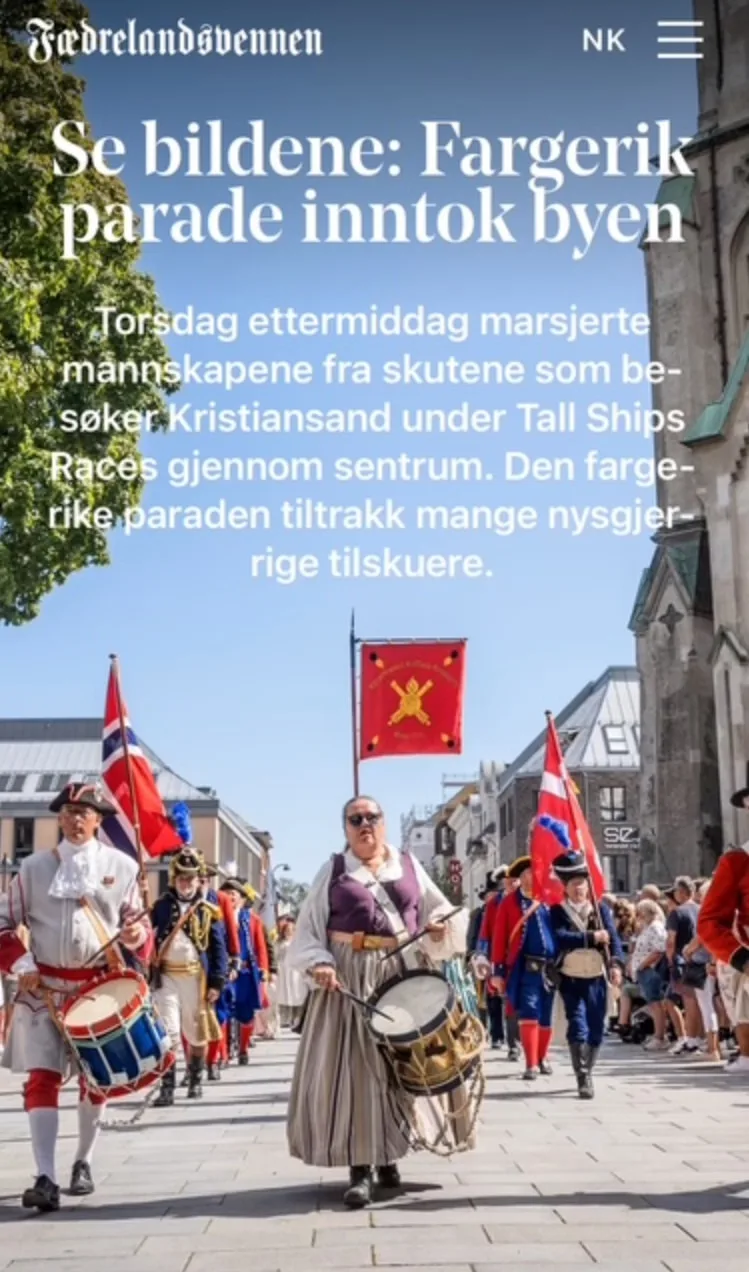 Compagniet deltok i paraden