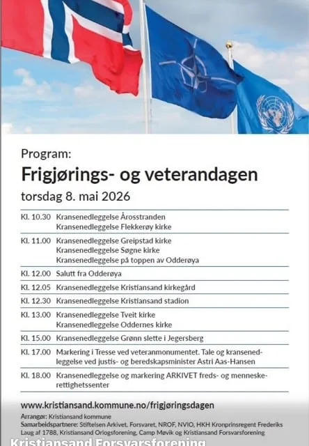 Salutter på 8 mai, frigjørings og veterandagen.