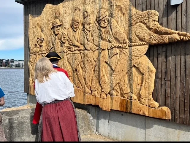 Salutt ved avduking av kunstverk