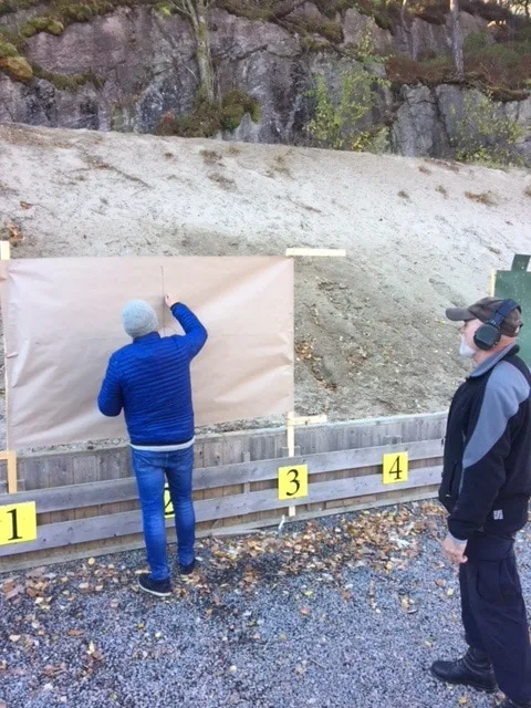 Skarpskytterlaget på trening