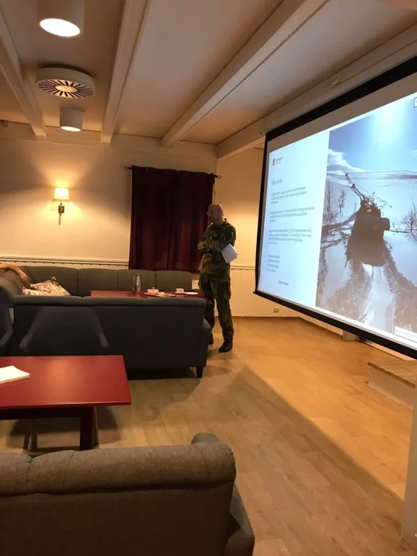 Brigadesjefen holdt foredrag